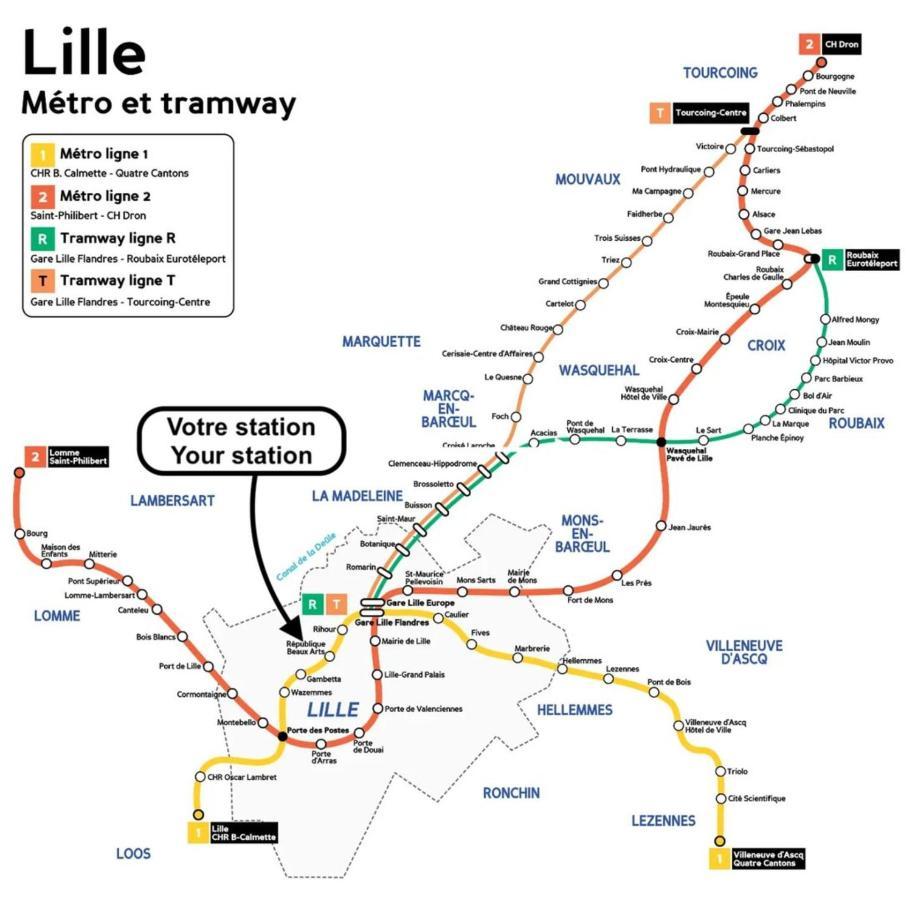 Lille Centre - Nice Cozy And Functional Parking Экстерьер фото